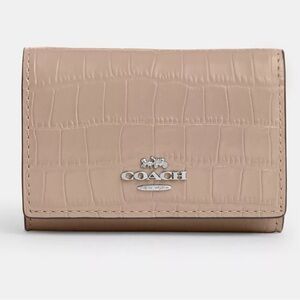 Coach Beige Micro Wallet